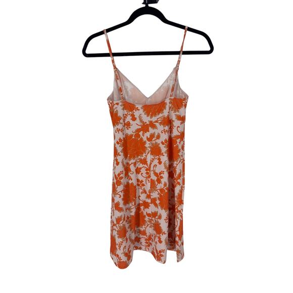 Zimmermann Orange Floral Mini Slip Dress - Picture 2 of 3